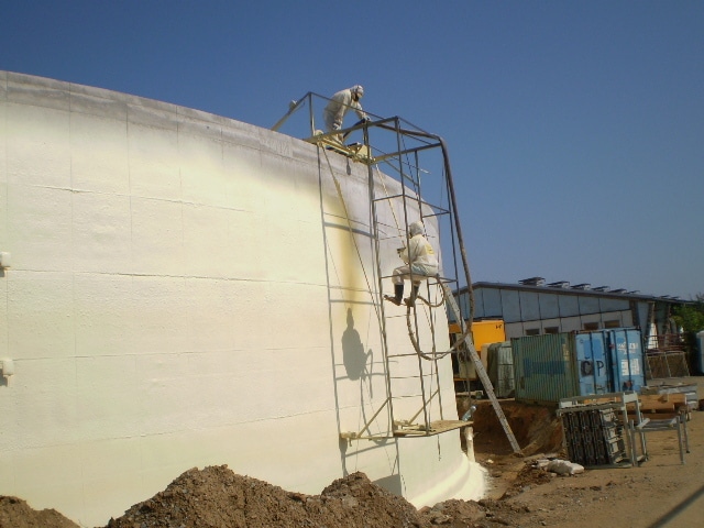 Izolace betonového fermentoru