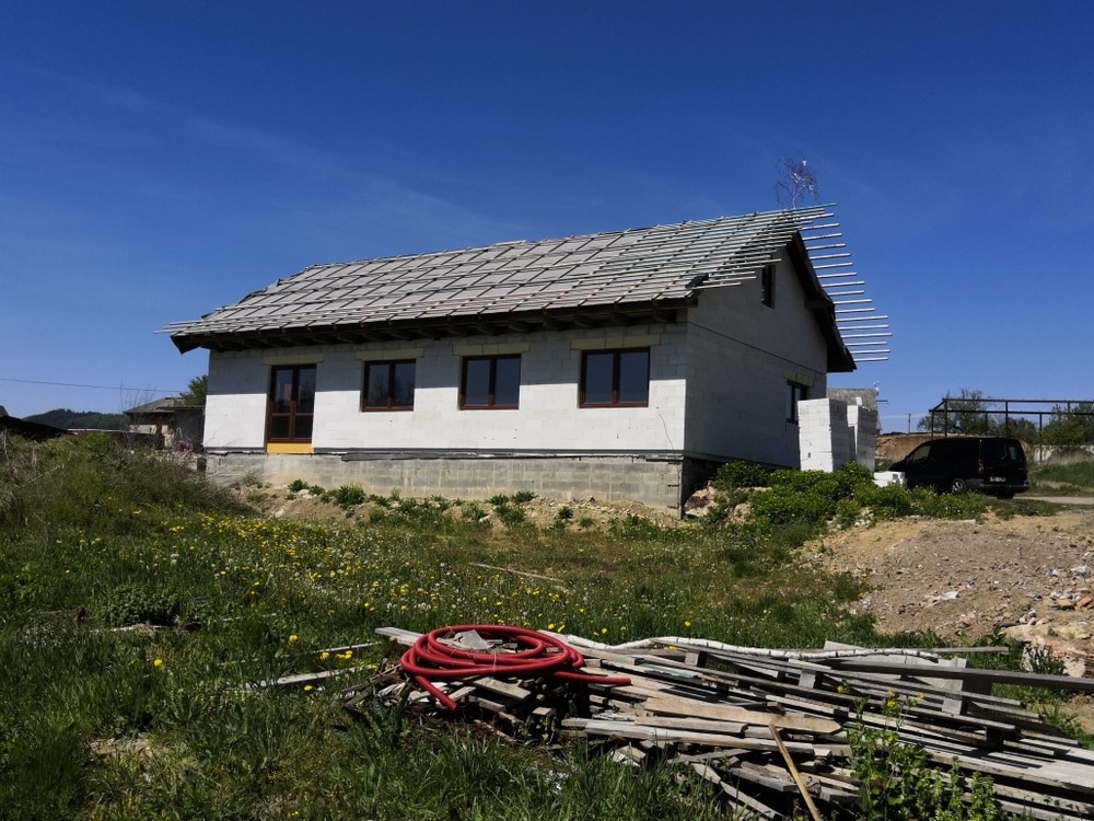 Izolace stropu stříkanou pěnou PUR IZOLACE SOFT - Ústí nad Orlicí, novostavba