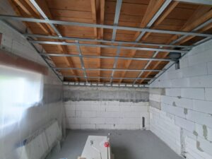 Izolace stropu PUR IZOLACE SOFT - obec Rosovice