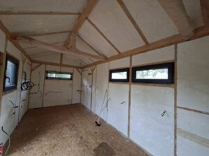 Izolace interiéru - obec Dunice