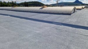 Izolace střechy průmyslového objektu - Bílina