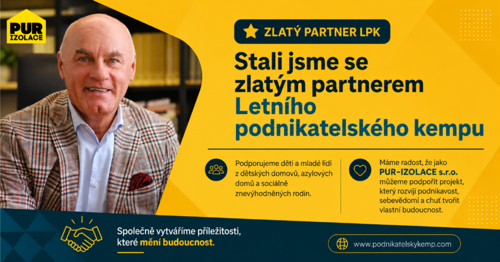 PUR-IZOLACE - Zlatý partner Letního podnikatelského kempu